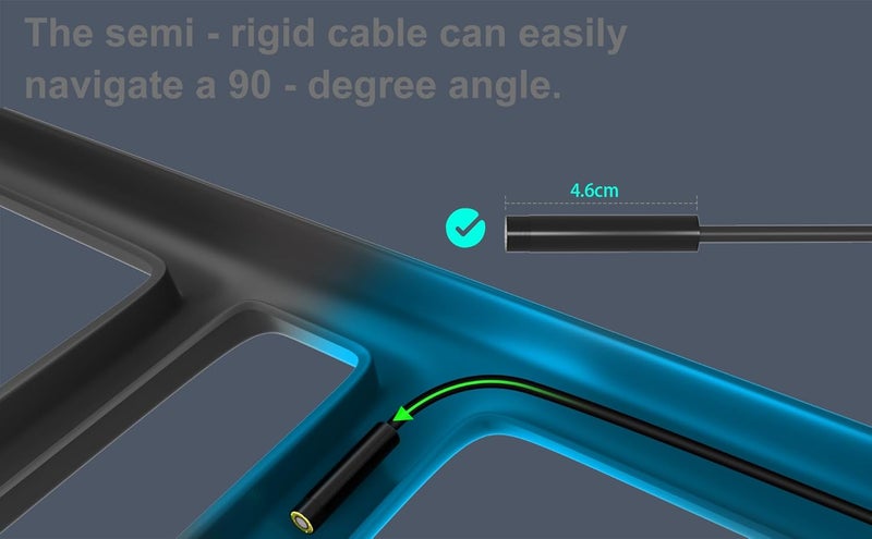 POLEDY Endoscope Camera with Light, 1920P HD Borescope, 8 Adjustable LED Light, IP67 Waterproof 16.4ft Snake Camera, Semi-Rigid Cable Inspection for Android, iOS - Image 3